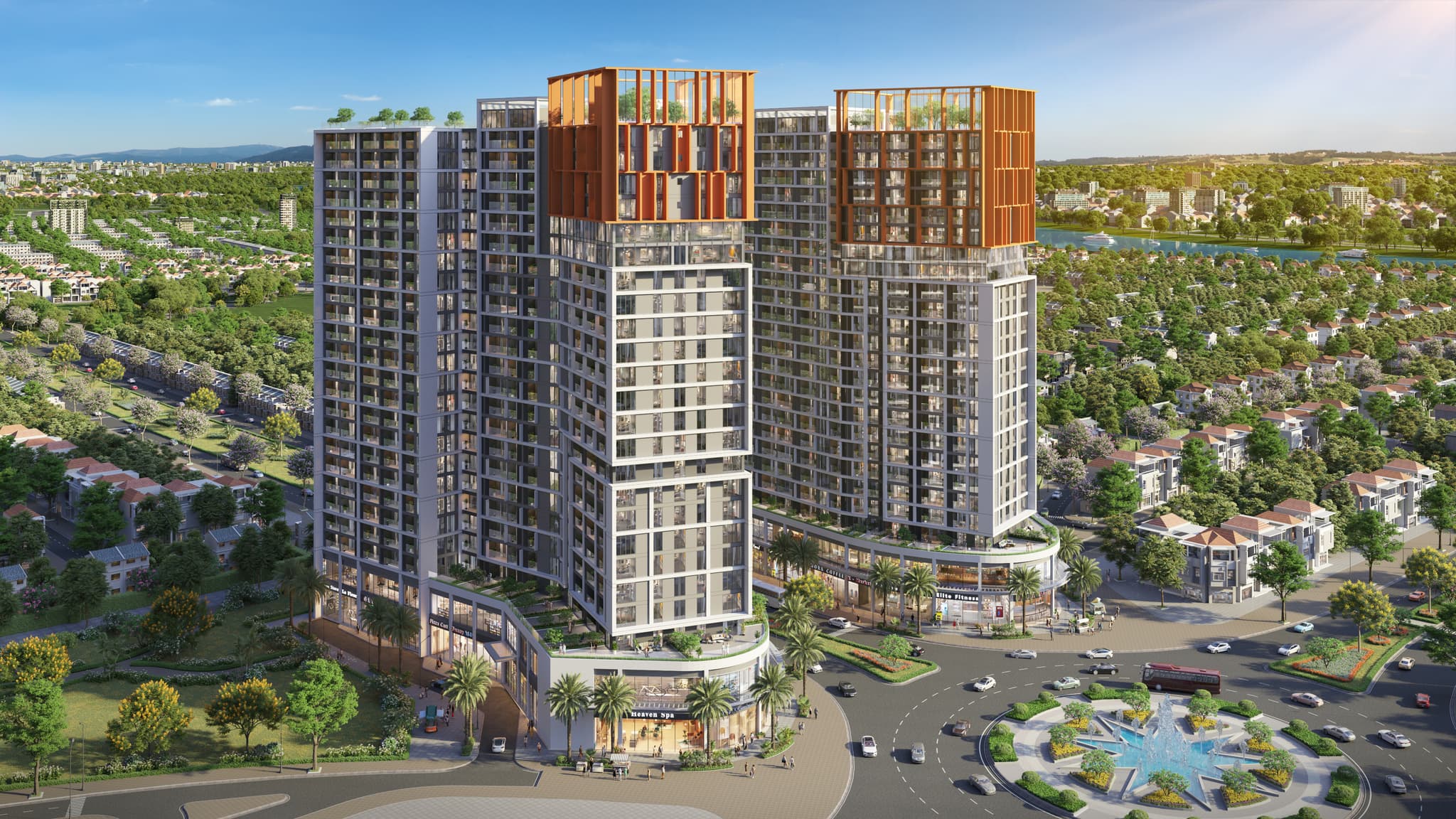 Phối cảnh tổng thể dự án Cora Residence